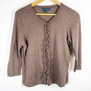 Boden Dark Brown Cardigan Sweater